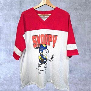 Korean Fashion Oversize  Snoopy Hockey Jersey
